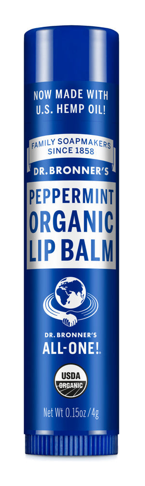 (2 pack) Dr. Bronner's Peppermint Organic Lip Balm